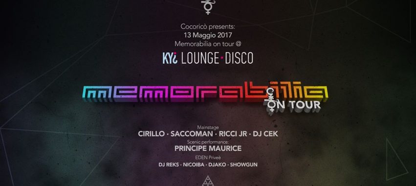 Memorabilia On Tour Kyi Lounge Disco Modena Sabato 13 Maggio 2017