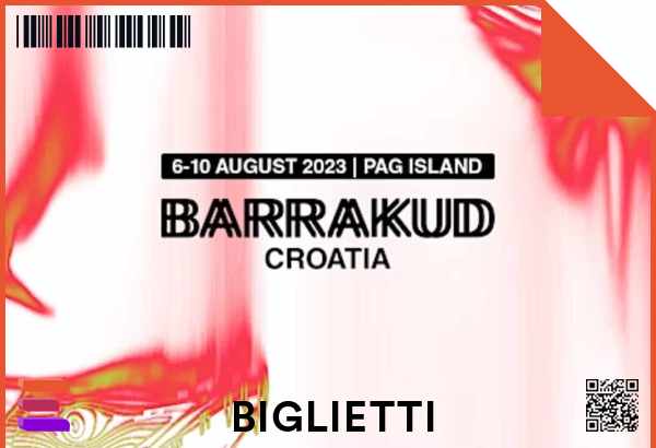 Biglietti Barrakud Festival 2023 Pag