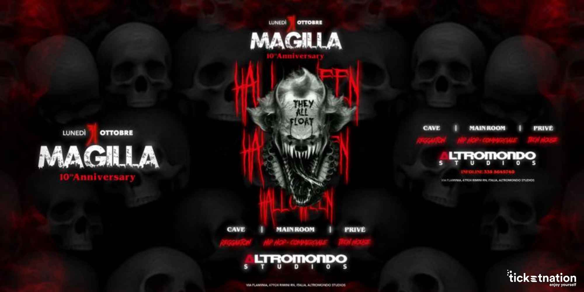 Halloween w/Magilla Altromondo Studios Rimini Lunedì 31 Ottobre 2022